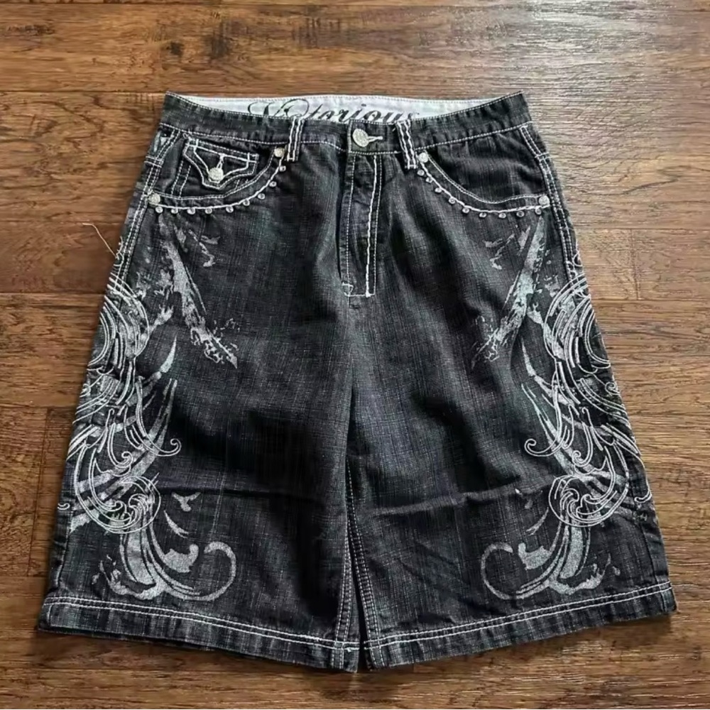 Black and Gray Men and Women’s Shorts